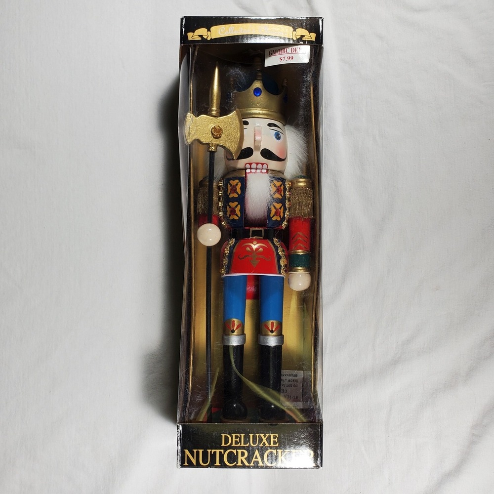 Dan Dee Collector's Choice Deluxe Nutcracker Soldier Halberd Polearm Not Axe 14"